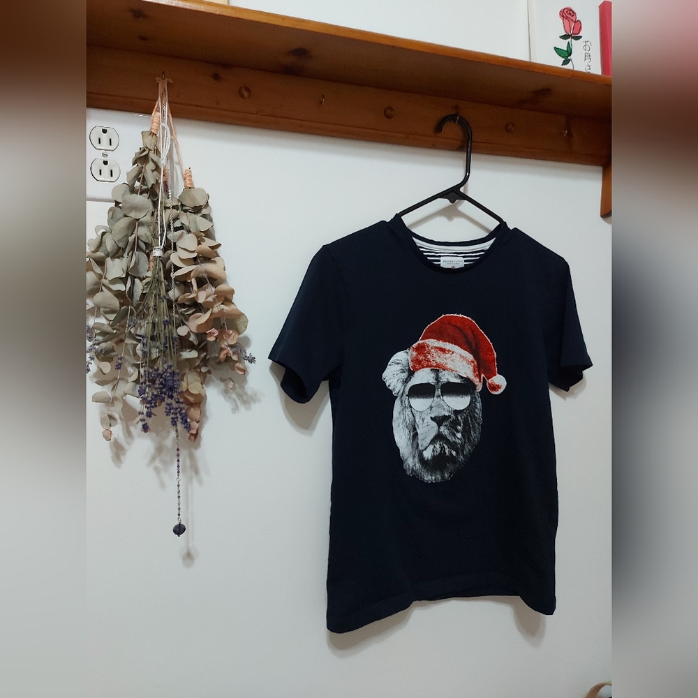 Denim and flower tshirt by Ricky Singh